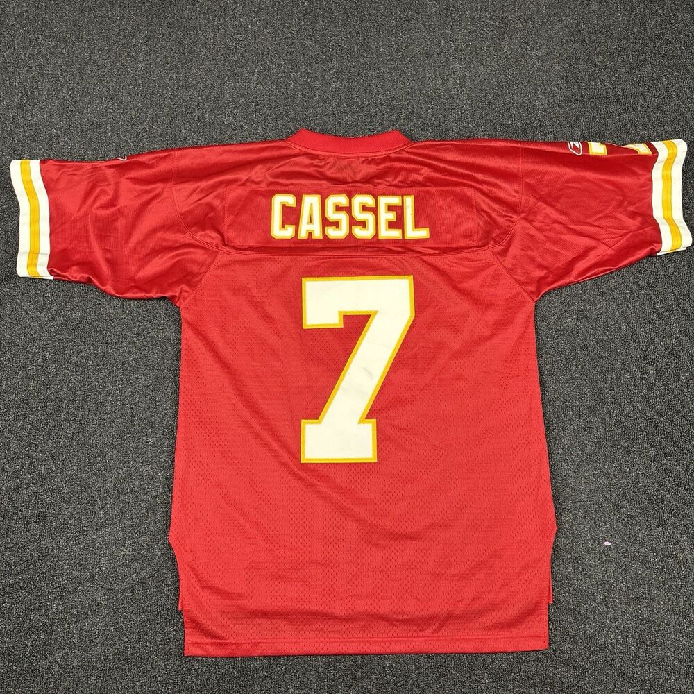 Kansas City Chiefs NFL Matt Cassel #7 Jersey Reebok Adult AFC RED Size Medium